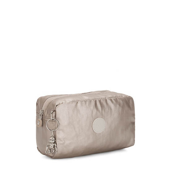 Kipling Gleam Metallic Pouch Táska Bézs | HU 2132BE